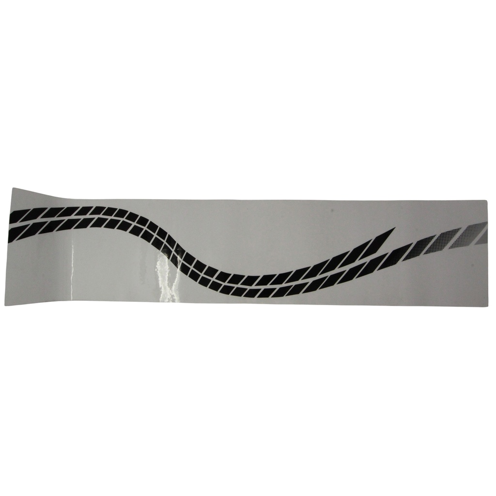 Adhesivo franja decorativa degrade negro para Semirremolque Randon