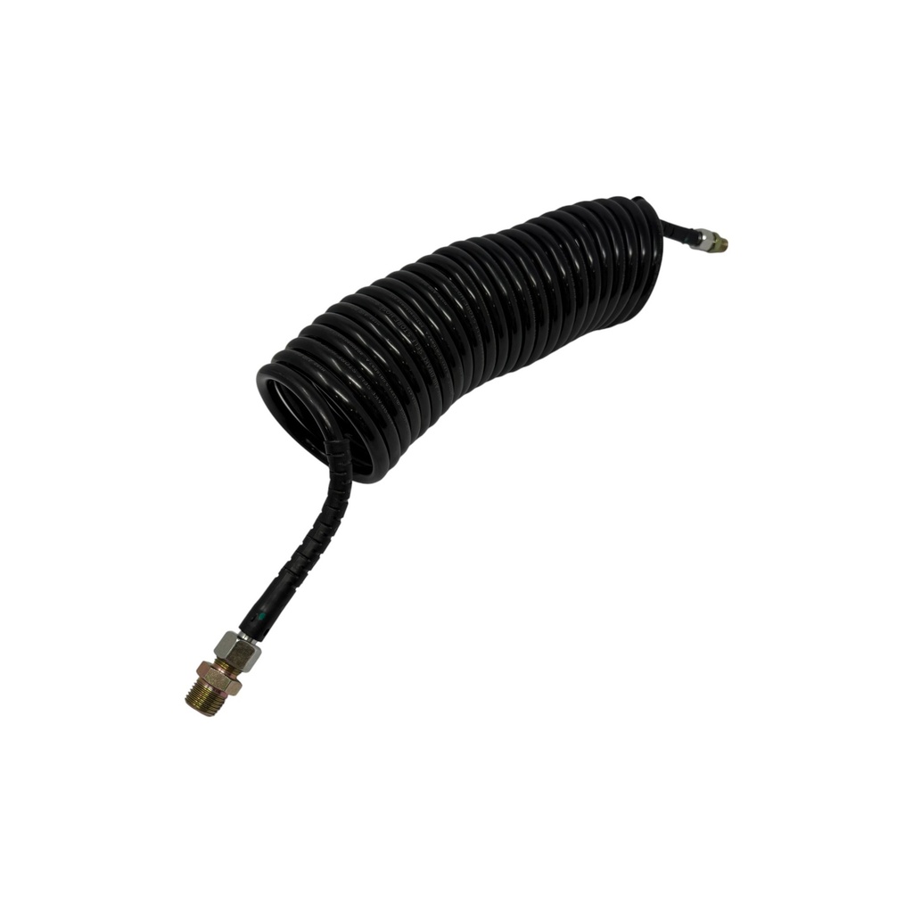 Manguera espiral de nailon con ensamblaje de junta